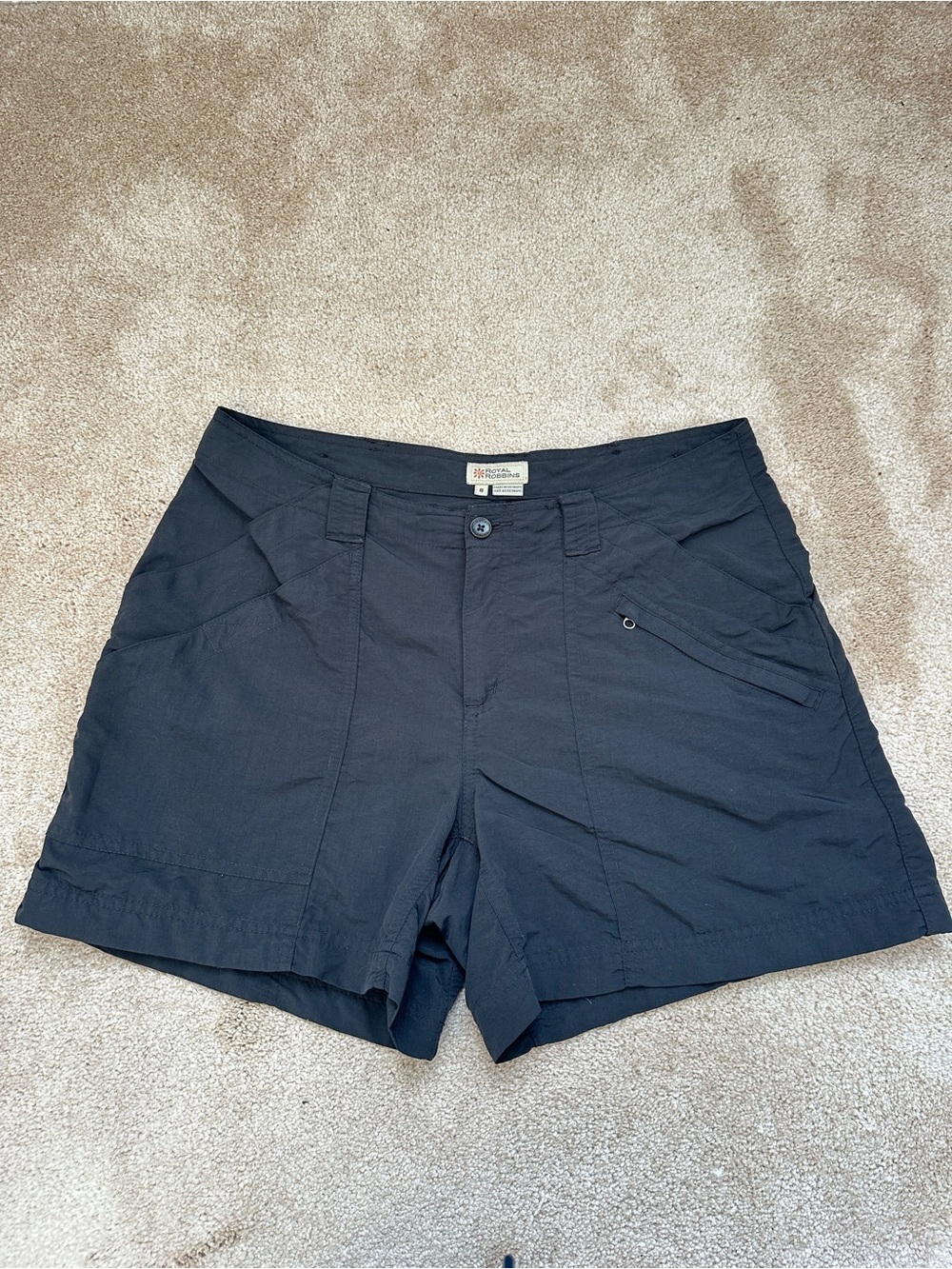 Royal Robbins Women’s Hiking Shorts Size 8 Navy Utility Cargo Outdoor Travel